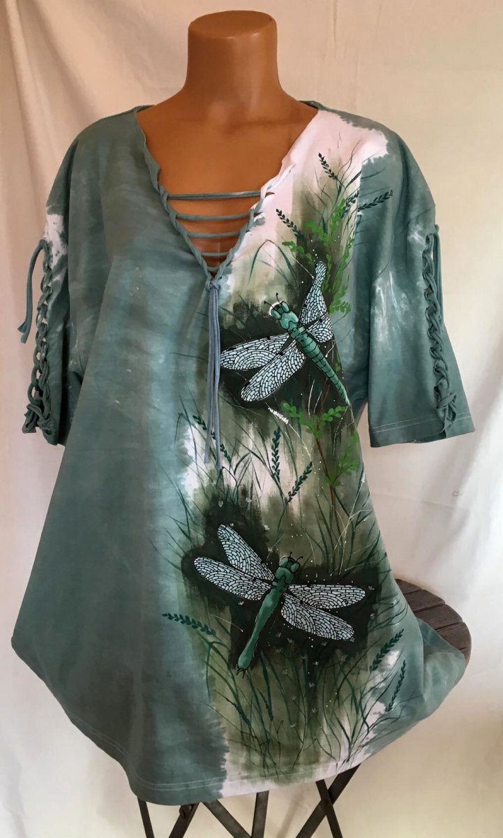 Tunika s vážkami, 4XL