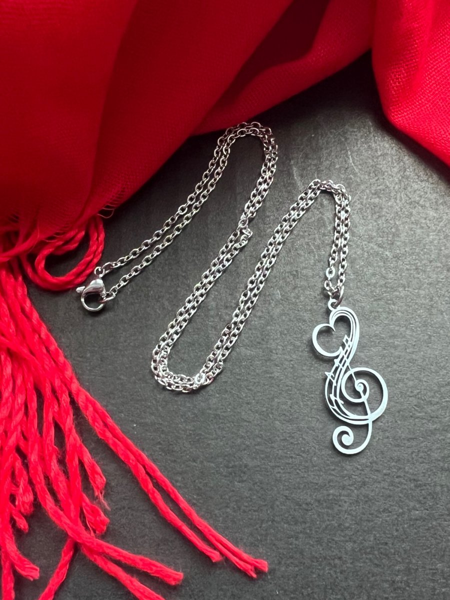 Řetízek s houslovým klíčem - S.Steel