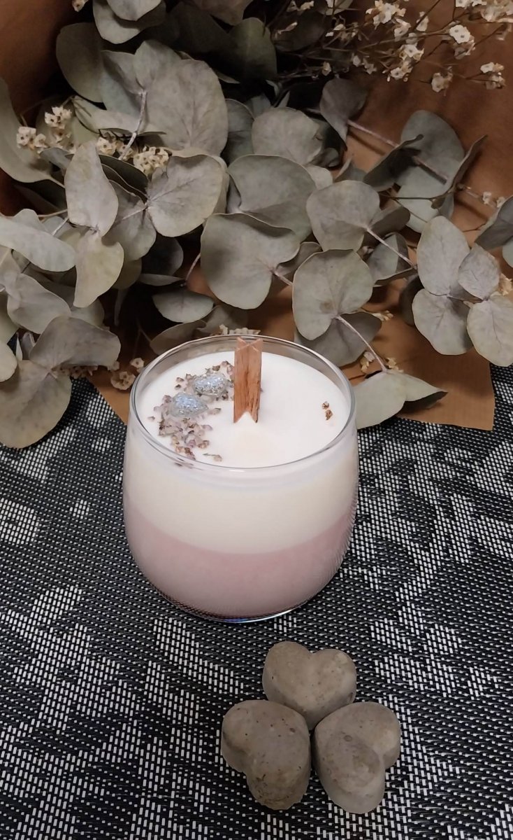 Růžovo-bílá se srdíčky