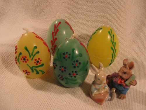 Velikonoční veselé svíčky - vajíčka sada čtyř kusů