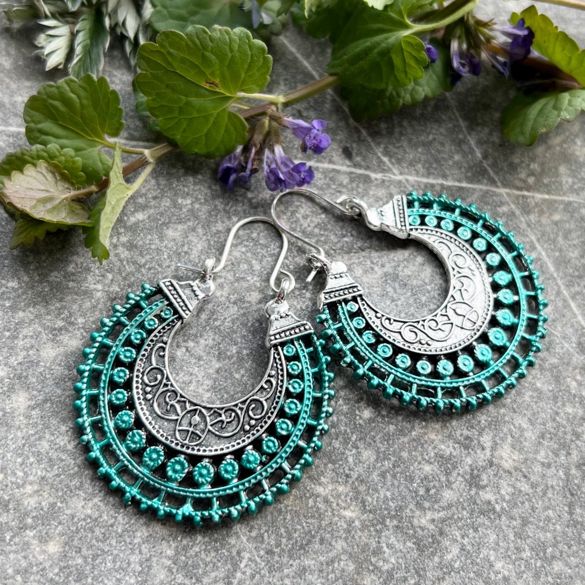 Filigránové kruhy - tyrkysové