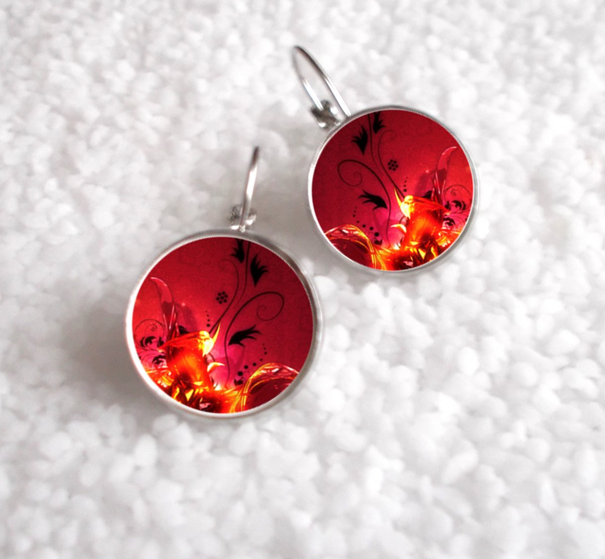 Náušnice z pryskyřice