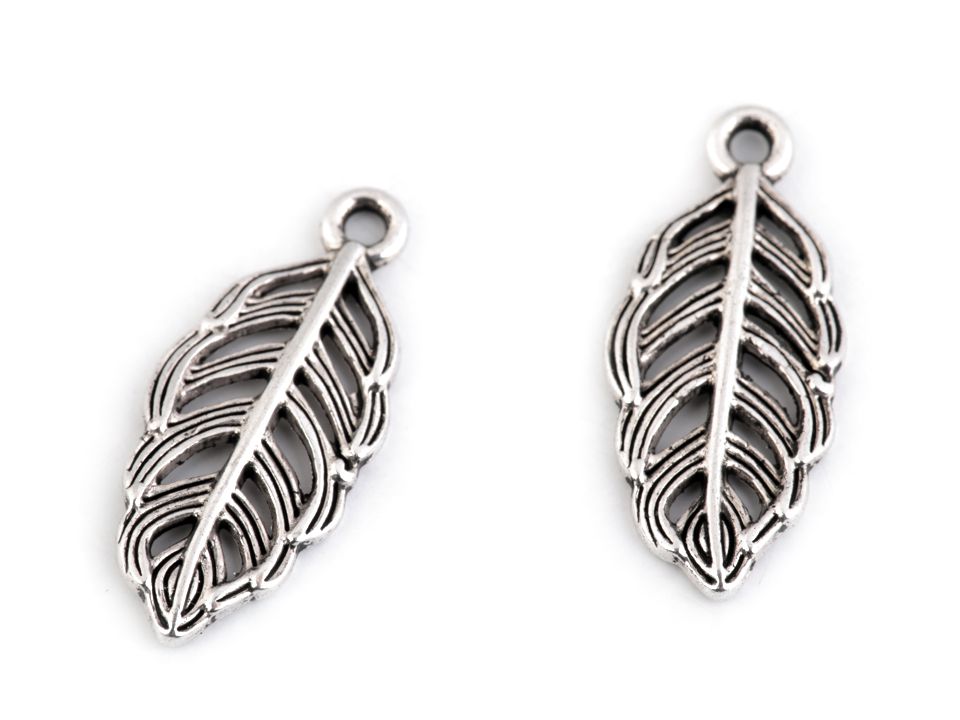 Přívěsek list - 2 kusy