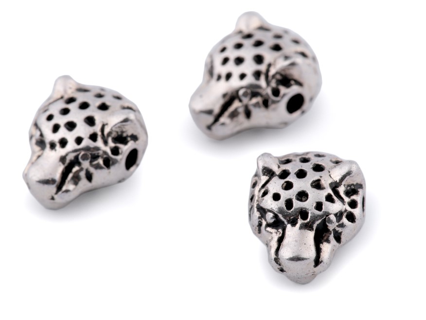 Kovový korálek panter - (1ks)