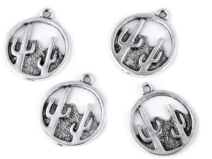 Přívěsek kaktus 20 mm (2ks)