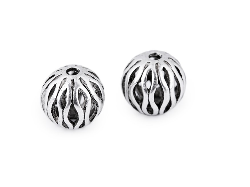 Kovový korálek ornament (1ks)