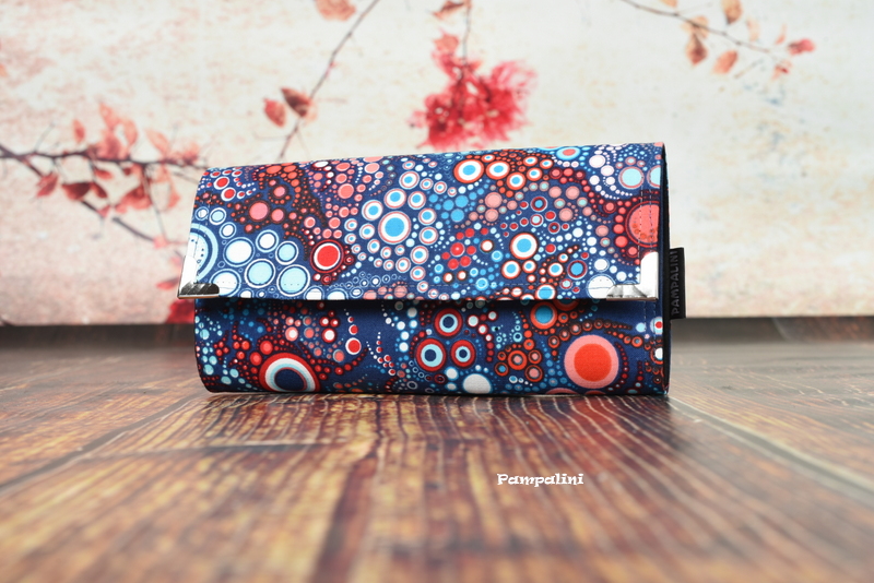 Velká peněženka na dvě měny - Bublinky