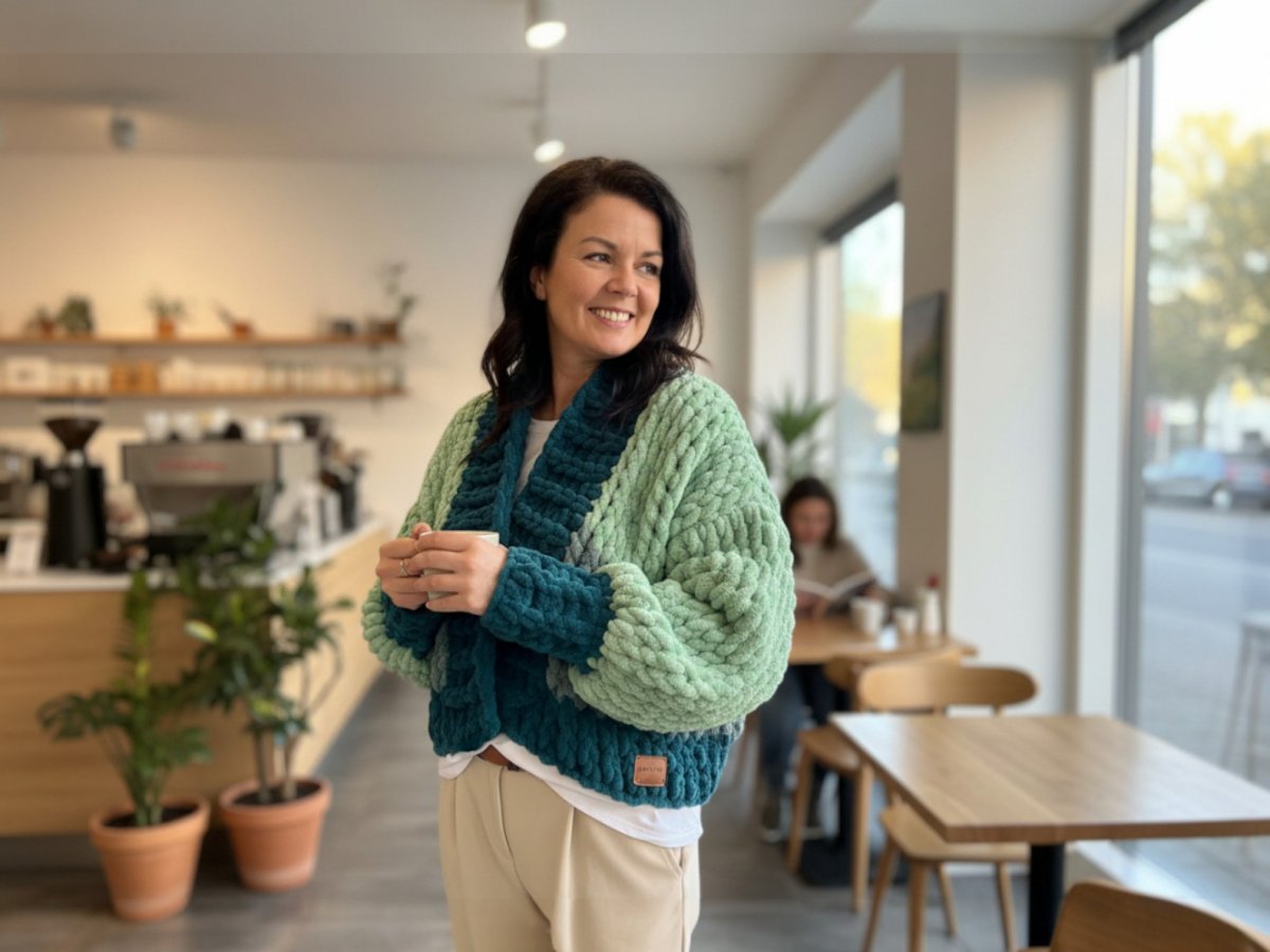 Dámský svetr Hrášek - M