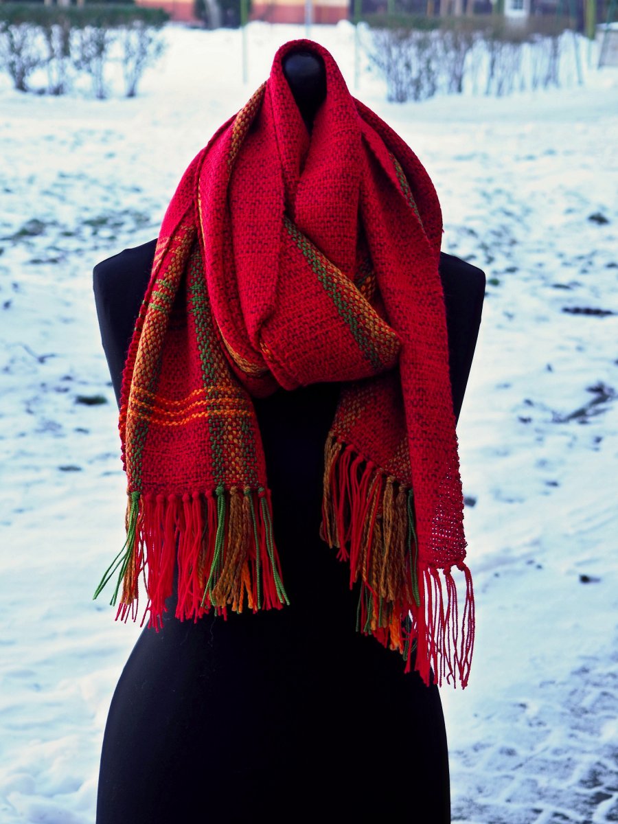 RUČNĚ TKANÁ ŠÁLA - PLÉD - VILMA