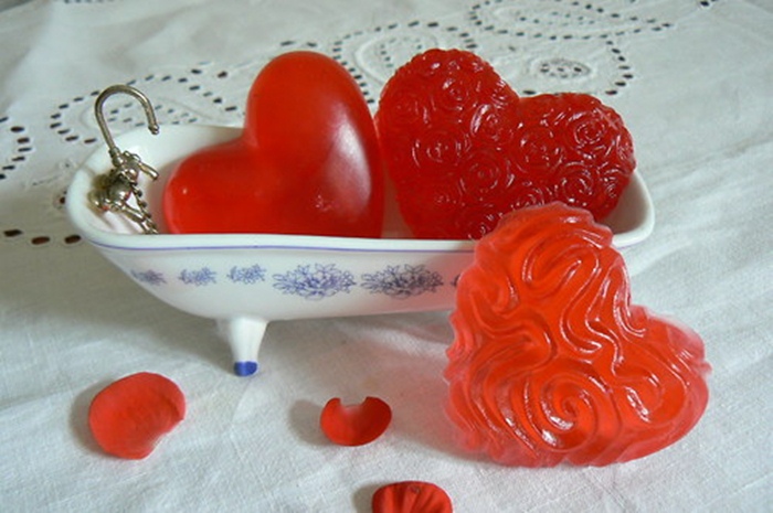 Mýdlové srdíčko