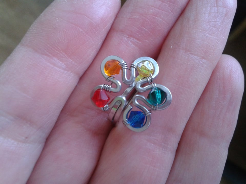 Čakrový prsten na nohu - Swarovski - hypoalergenní