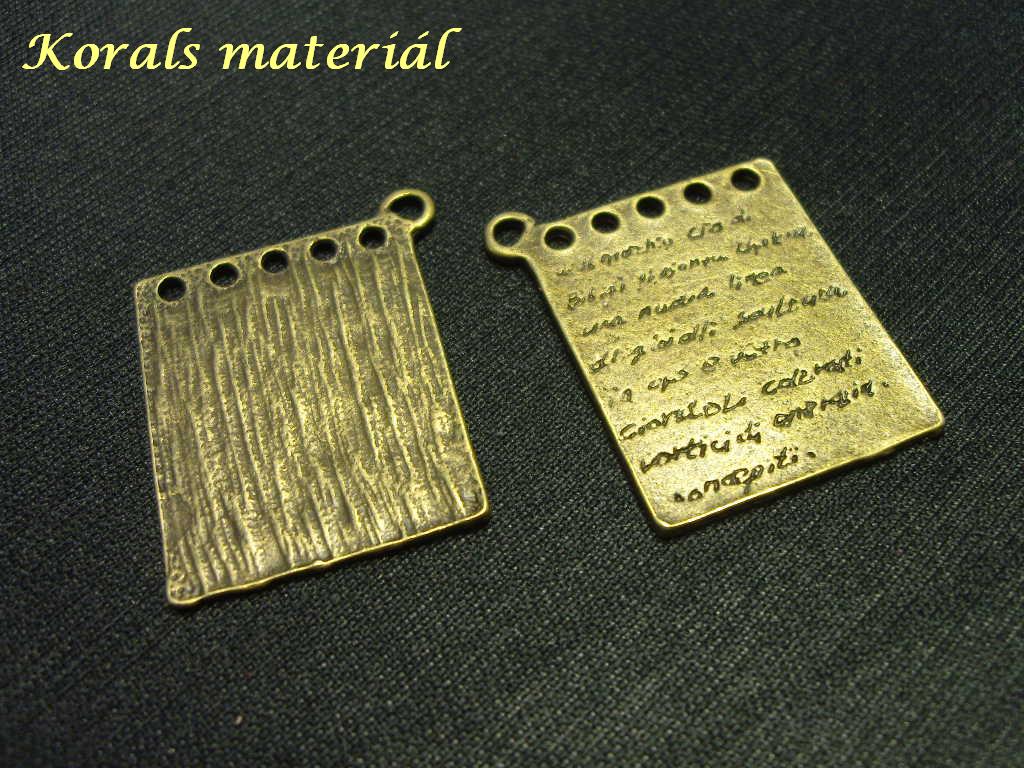 2365 Kovový přívěsek ARCH PAPÍRU 2ks