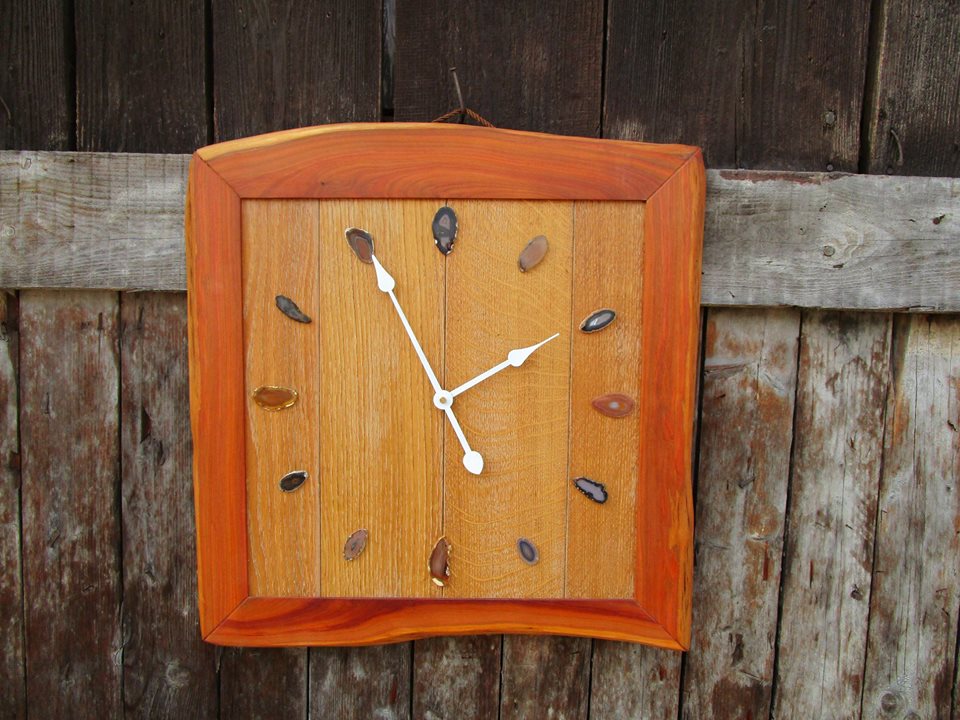 Obrazové Hodiny s Acháty