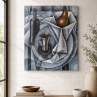 The Quiet Table – originální olejomalba 60 × 50 cm