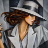 The Walk, 2026 – originální olejomalba, 70 × 70 cm
