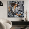 The Walk, 2026 – originální olejomalba, 70 × 70 cm