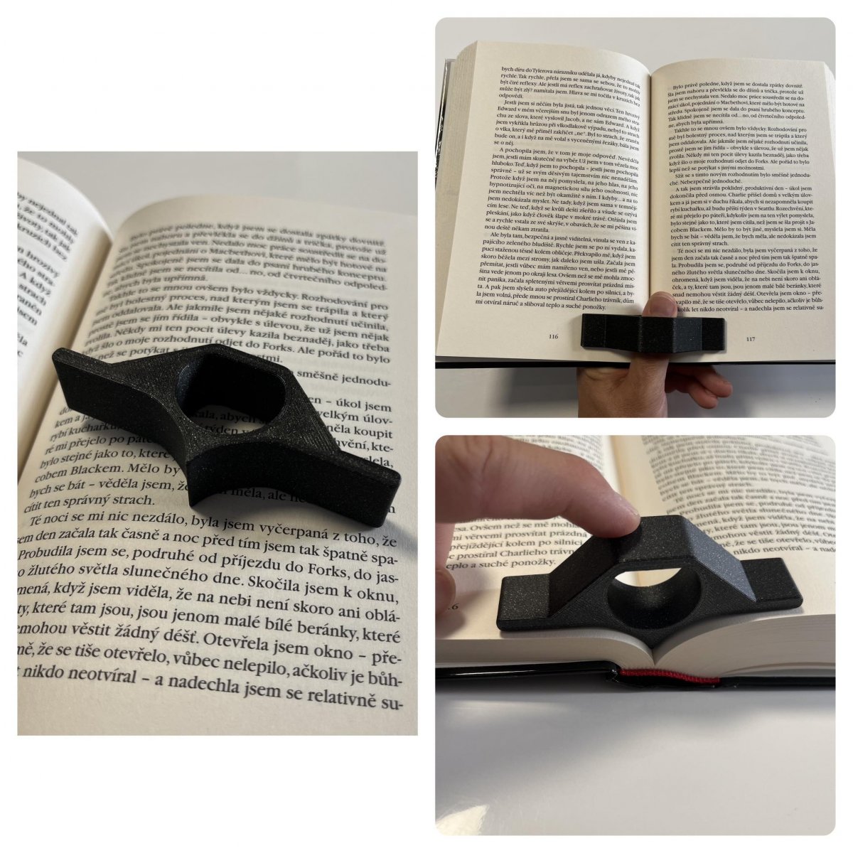 Pomocník pro čtení - držák stránek