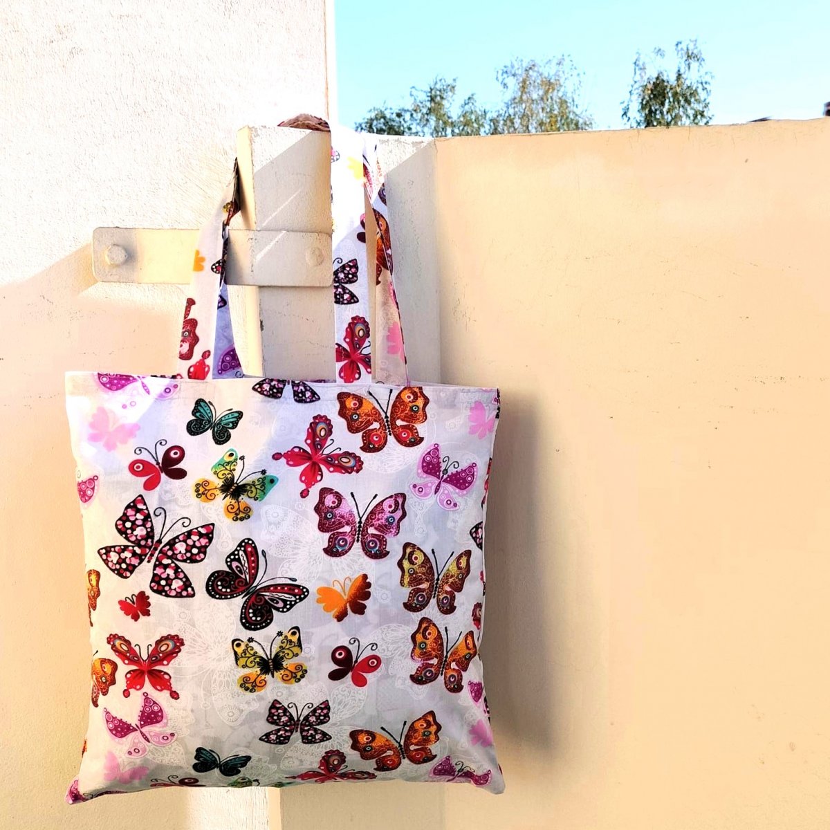 Bavlněná taška s motýlky