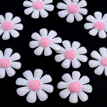 Květ z filcu 27 mm (10ks) - bílá