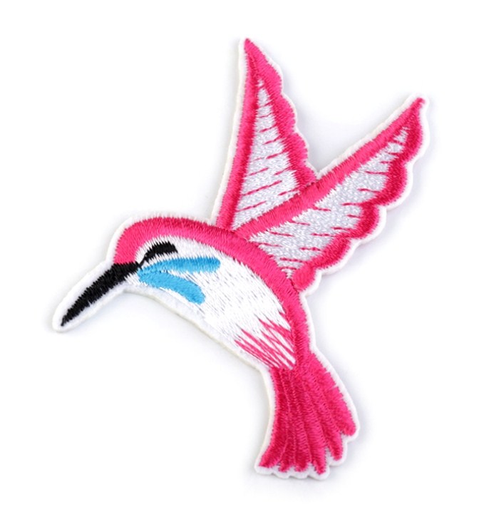 Nažehlovačka kolibřík - růžová