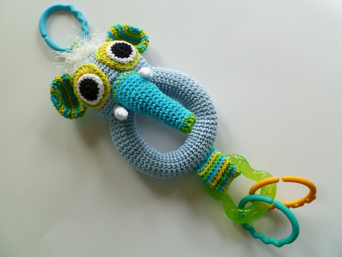 Sloník František - chrastítko, kousátko