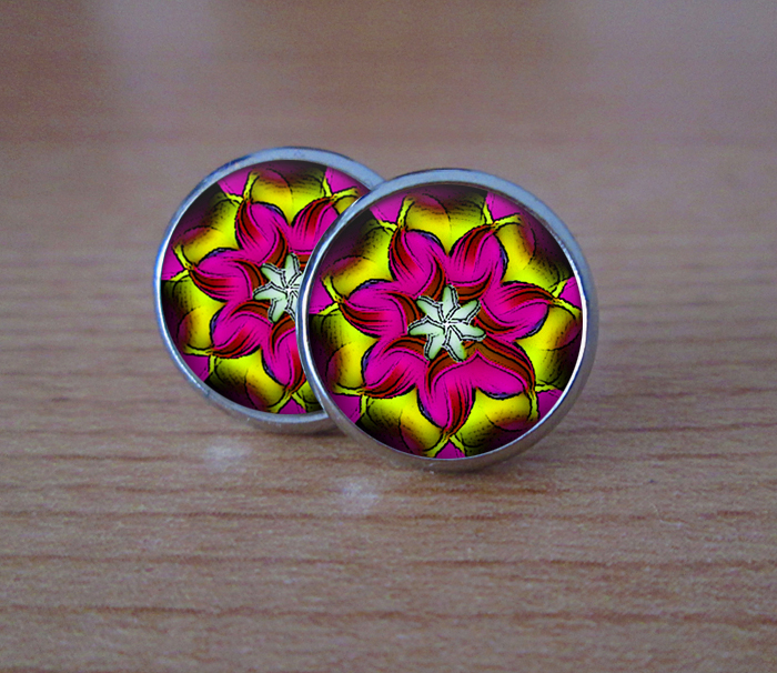 FireFlower - náušnice puzetky