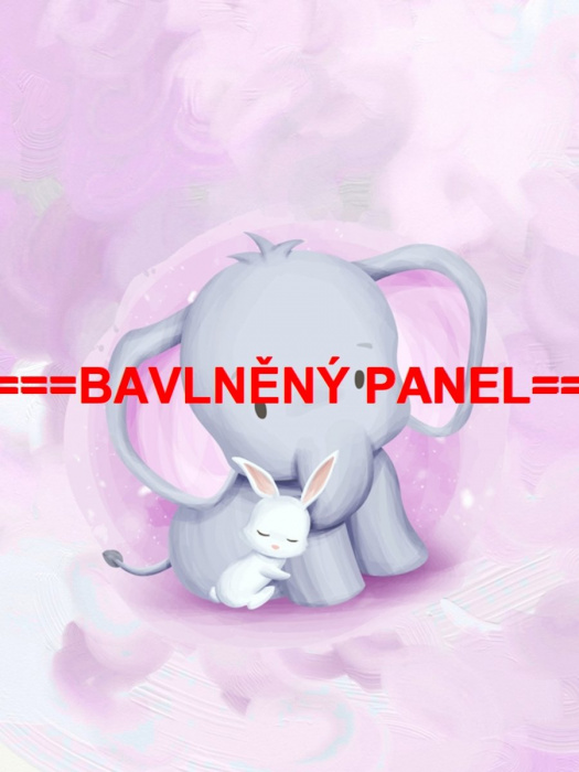 Velký bavlněný panel 75x100cm PEŘ 3