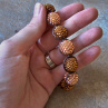 Dvojbarevný náramek macramé/shamballa