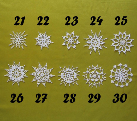 Vánoční hvězdičky 21-30