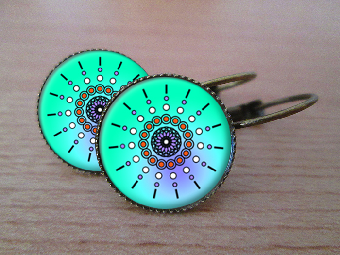 VINTAGE VISACÍ NÁUŠNICE - Bali Dream 2