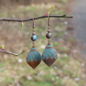 Náušnice - vůně orientu (jaspis cloisonne blue)
