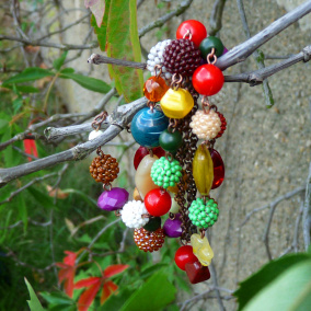 Dlouhý náhrdelník - bobule