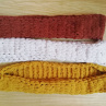 Měkký pletený nákrčník puffy - bílá a barevná
