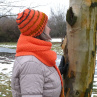 Pletená čepice - orange