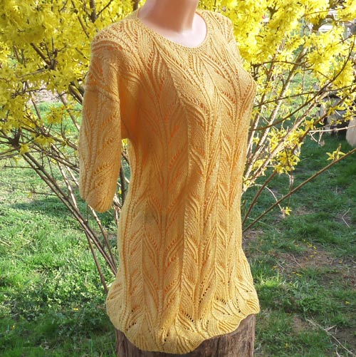 Dlouhá tunika XXL-XXXL - medová