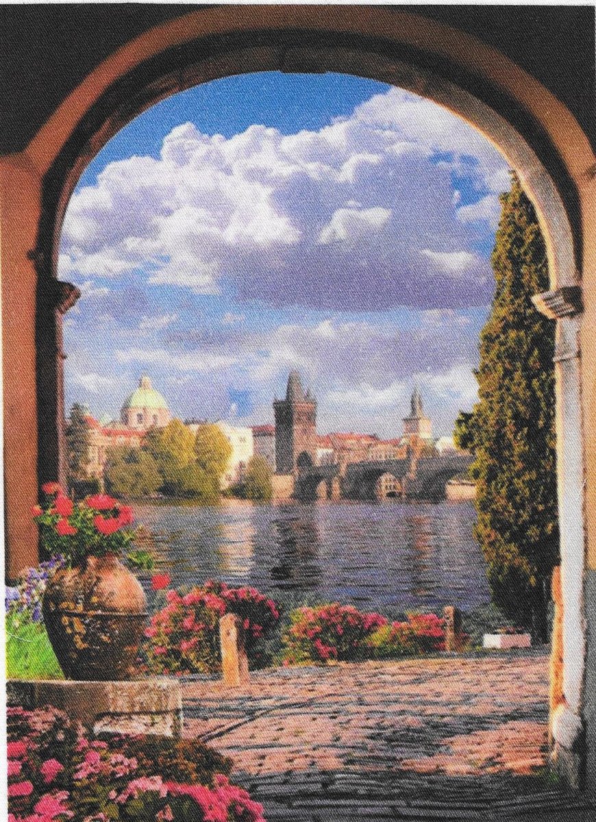 BAVLNĚNÝ PANEL - VELKÝ 14 X 19 cm ZP9