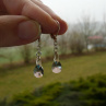 Černé Swarovski kapky - náušnice