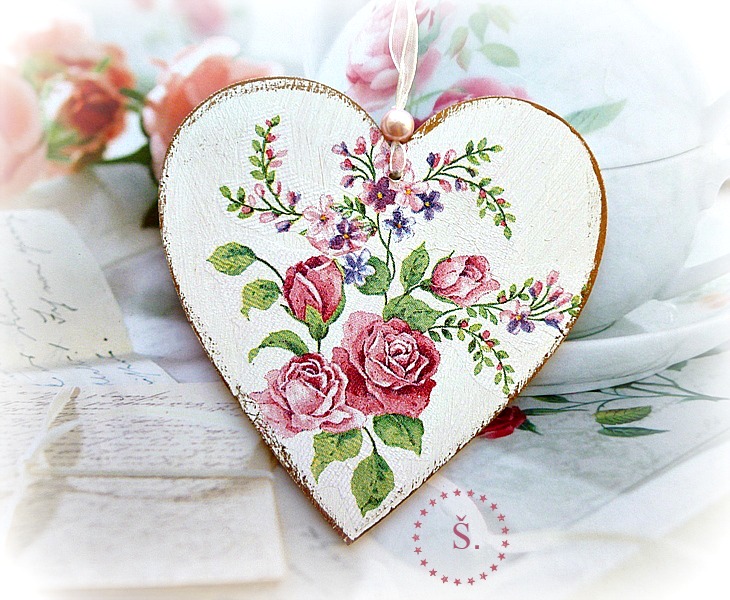 srdíčko větší něžná růže