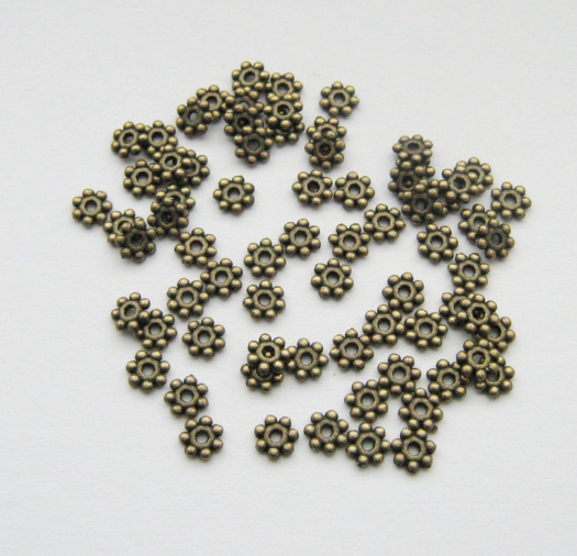 Mini rondelky cca 4 mm - 50 ks