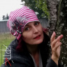 Malovaná čepice "Motýlci", pruhy