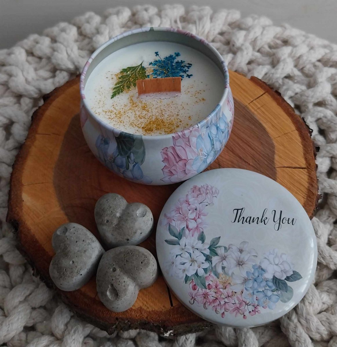 Svíčka hliníková Thank you