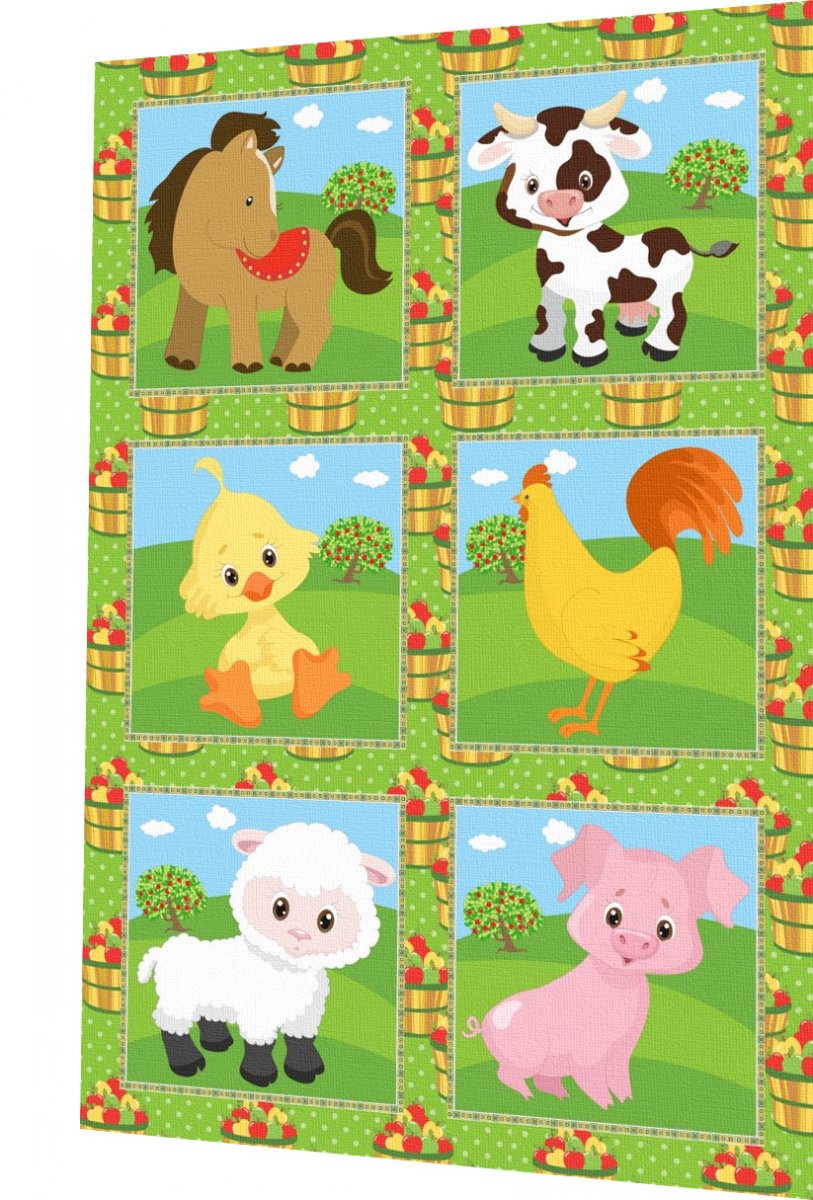 BAVLNĚNÝ PANEL - SADA 30 x 45 cm 3DG81