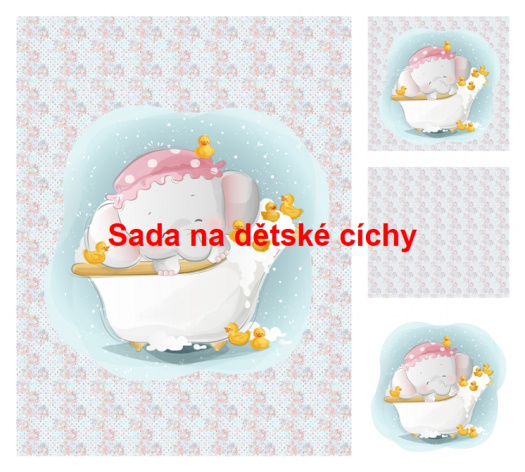 Autorská sada bavlněných panelů na peřinku č.48