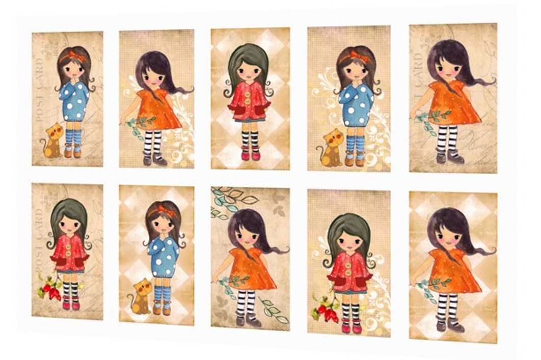 BAVLNĚNÝ PANEL - SADA 23 x 39 cm 3GS167