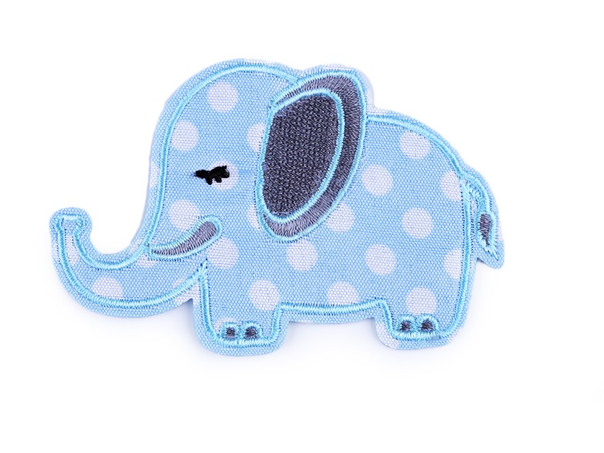 Nažehlovačka slon - modrá