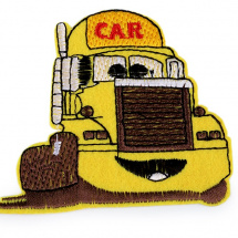 Nažehlovačka  nákladní auto - žlutá