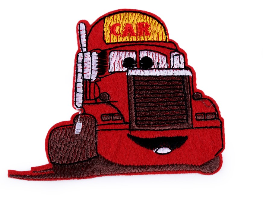 Nažehlovačka nákladní auto - červená