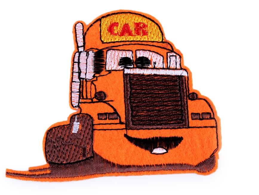 Nažehlovačka nákladní auto - oranžová