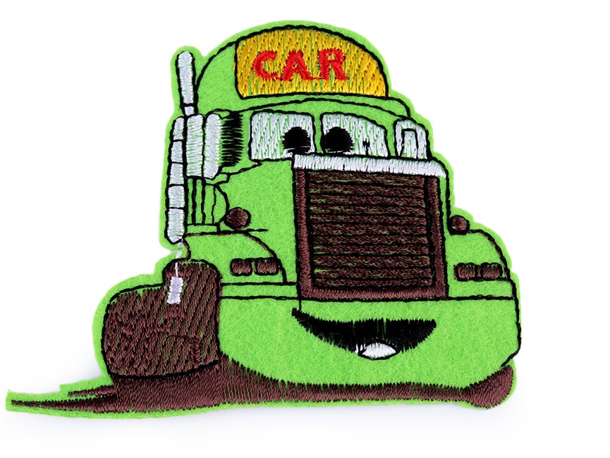 Nažehlovačka nákladní auto - zelená