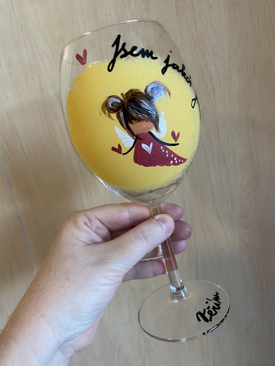 Sklenička na víno 3 dcl 